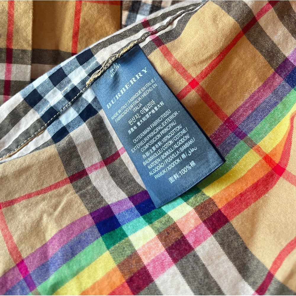 Burberry: Rainbow Chemise Nova Vintage Check Button Shirt (Limited Edition) - Picture 15 of 17